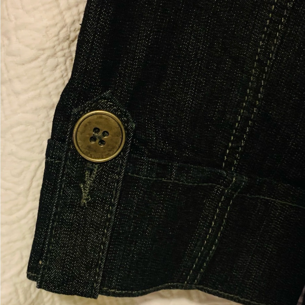 Baccini dark denim blazer Sz Med. Like new.